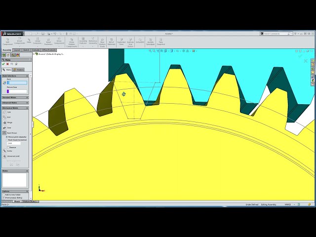 فیلم آموزشی: Rack and Pinion Design 2 - طراحی دنده قفسه در Solidworks با زیرنویس فارسی