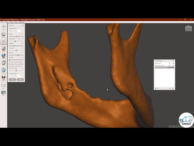 فیلم آموزشی: مدل استخوان فک پایین از 3D Slicer تا Abaqus با کمک HyperMesh و MeshMixer