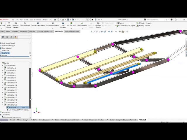 فیلم آموزشی: شبیه سازی SOLIDWORKS - تحلیل استاتیکی سازه های جوش با زیرنویس فارسی