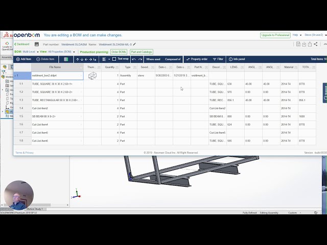 فیلم آموزشی: با استفاده از پلاگین OpenBOM از Solidworks کات لیست ورق فلزی ایجاد کنید با زیرنویس فارسی