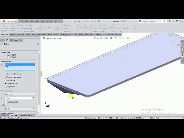 فیلم آموزشی: SOLIDWORKS TUTORIAL# 4_ طراحی میز مورد استفاده برای طراحی صفحه کلید در SOLIDWORKS. با زیرنویس فارسی