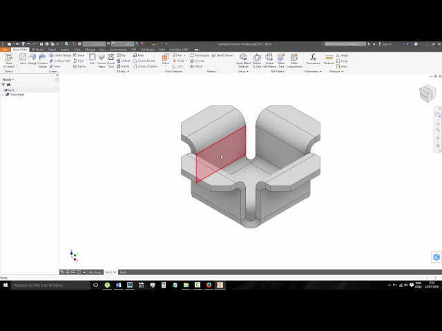 فیلم آموزشی: 210 Autodesk Inventor ورق فلزی گوشه و گوشه پخ با زیرنویس فارسی