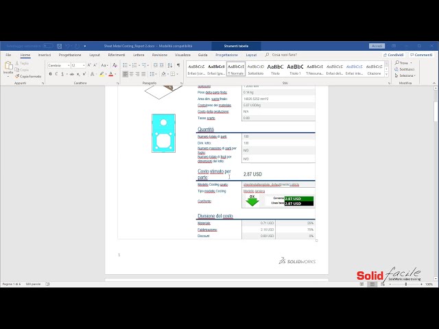 فیلم آموزشی: SolidWorks Costing: Parti in Lamiera با زیرنویس فارسی