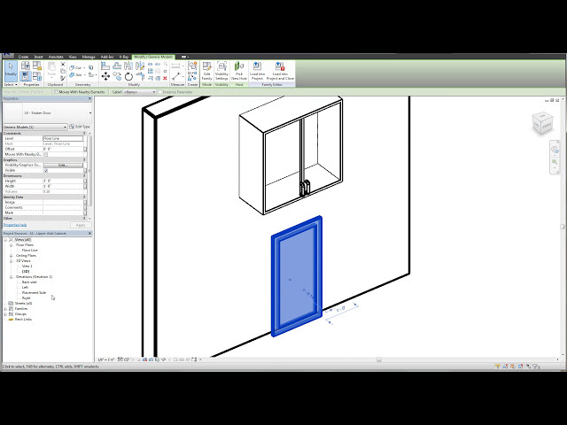 فیلم آموزشی: آموزش Revit - خانواده کابینت شاکر سفارشی با زیرنویس فارسی