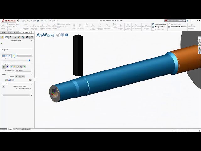 فیلم آموزشی: SOLIDWORKS 2019: CAM، Torno با زیرنویس فارسی