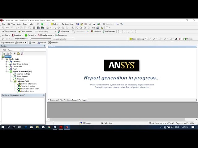 فیلم آموزشی: نحوه ایجاد گزارش و ذخیره به عنوان MS Word در ANSYS WORKBENCH با زیرنویس فارسی