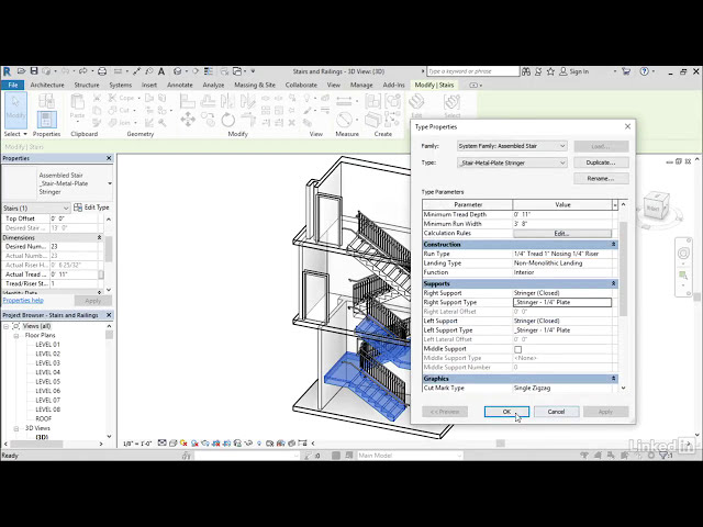 فیلم آموزشی: آموزش Revit - بهبود رابط کاربری پله و نرده با زیرنویس فارسی