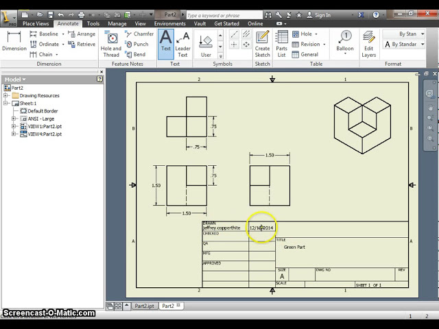 فیلم آموزشی: Autodesk Inventor - چگونه از قطعات مکعب pu zzle خود نقاشی بکشید با زیرنویس فارسی