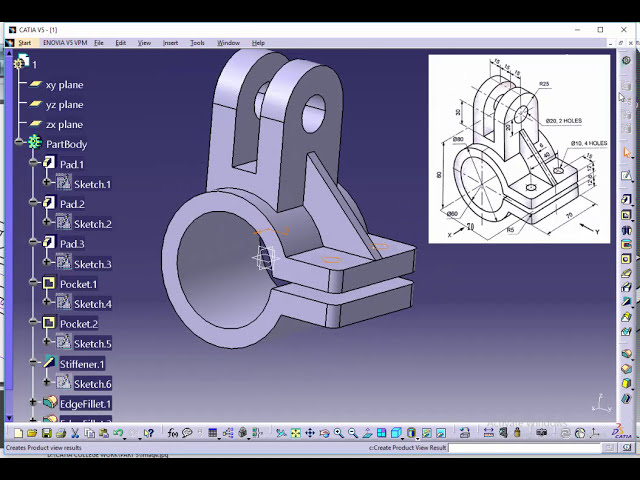 فیلم آموزشی: 01 Catia Tutorial-1 (آموزش مدلسازی جامد -1)