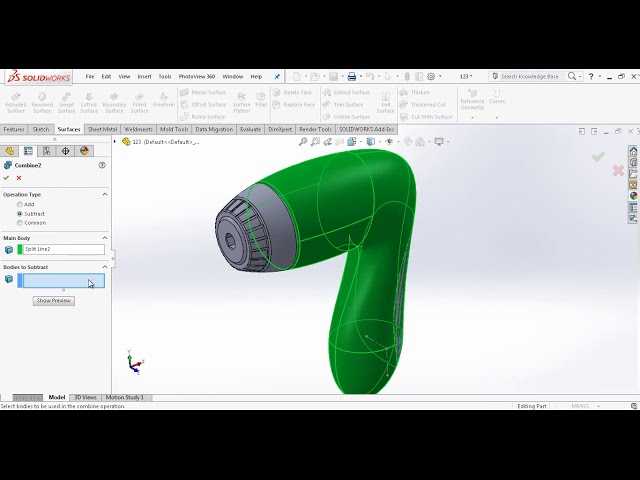 فیلم آموزشی: Advance Surface - SolidWorks با زیرنویس فارسی