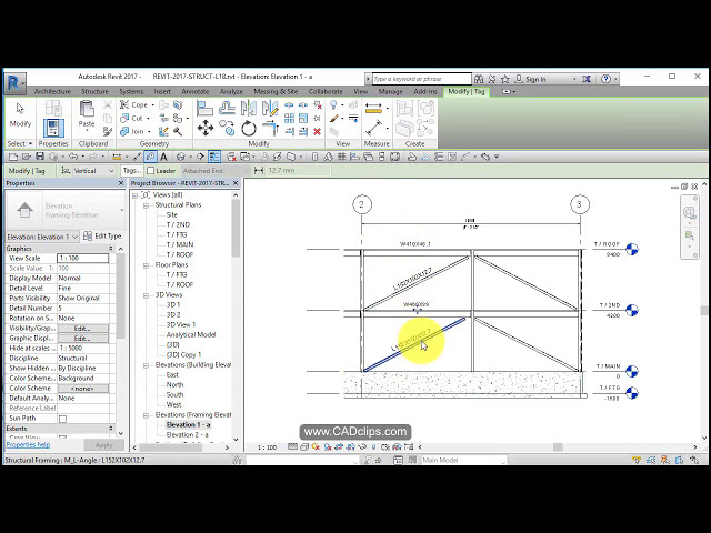 فیلم آموزشی: REVIT Structural PROJECT 18 مهاربندی و برچسب ها با زیرنویس فارسی