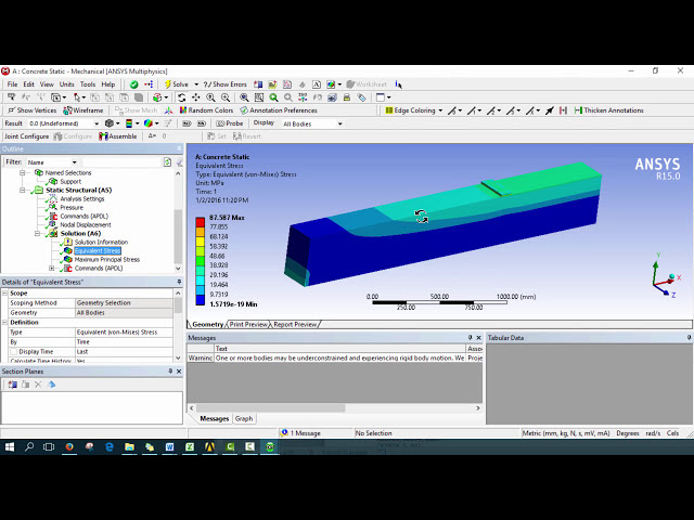 فیلم آموزشی: آموزش ANSYS تیر بتن آرمه (RC BEAM) - سازه ایستا با زیرنویس فارسی