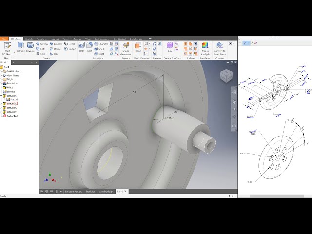 فیلم آموزشی: Autodesk Inventor 2019 -Train Wheel- Train Project - آموزش مبتدی با زیرنویس فارسی