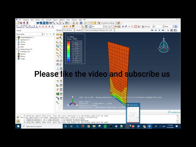 فیلم آموزشی: یک مثال ساده برای Umat در Abaqus و مقایسه با معیارهای فون میزس با زیرنویس فارسی