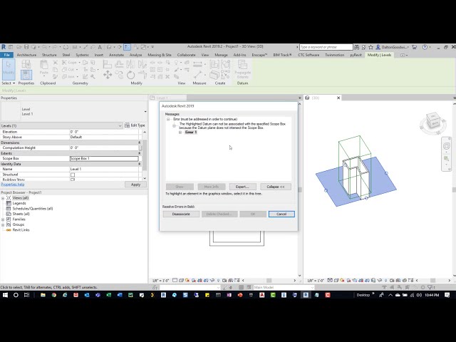 فیلم آموزشی: هشدار Revit | Scope Box سطح را قطع نمی کند | BIM با زیرنویس فارسی