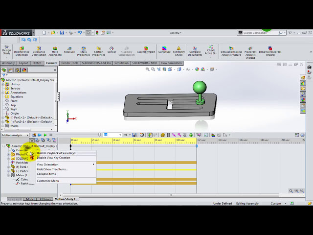 فیلم آموزشی: آموزش مطالعه حرکت Solidworks | حرکت در طول مسیر