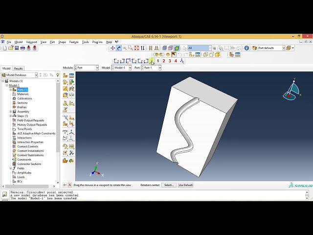 فیلم آموزشی: ویدیوهای پایه Abaqus - نحوه استفاده از گزینه cut و sweep در Abaqus