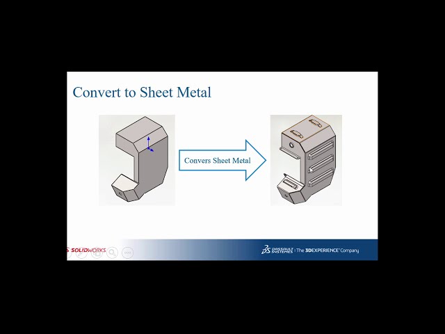 فیلم آموزشی: راهنمای طراحی ورق فلزی با ورق فلزی SOLIDWORKS