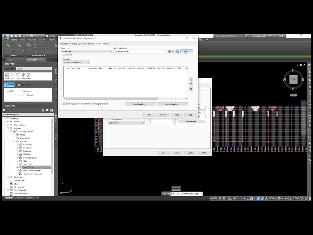 فیلم آموزشی: نحوه افزودن و ویرایش باندهای پروفایل جدید در AutoCAD Civil 3D. CH#17 با زیرنویس فارسی