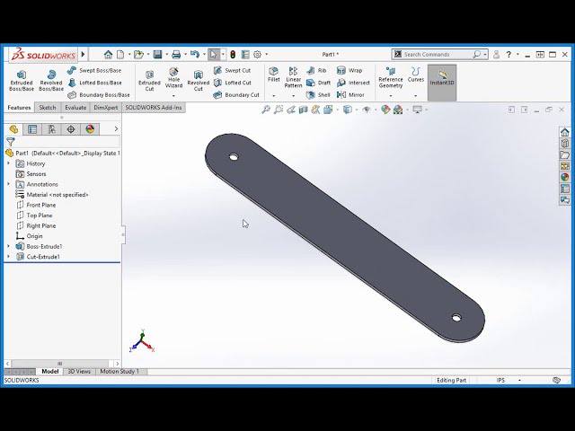 فیلم آموزشی: SOLIDWORKS 2020: برش های اکسترود شده با زیرنویس فارسی