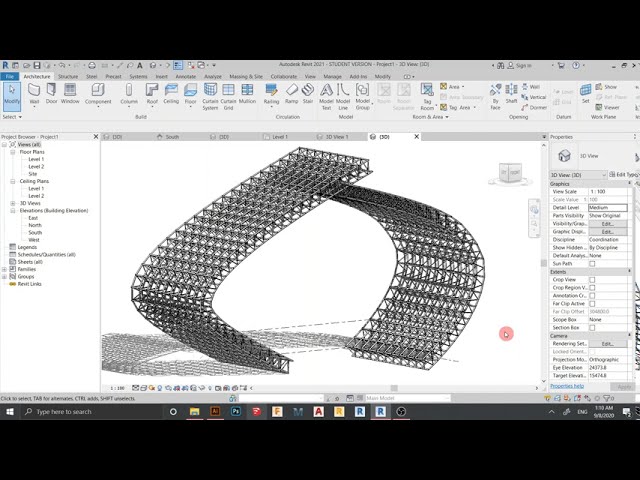 فیلم آموزشی: خرپا در Revit - خرپا پیچیده و خرپا پارامتریک در Revit