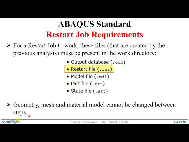 فیلم آموزشی: #35 آموزش ABAQUS: راه اندازی مجدد یک کار در استاندارد ABAQUS با زیرنویس فارسی