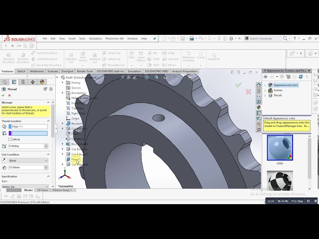 فیلم آموزشی: نحوه طراحی Sprocket در Solidworks