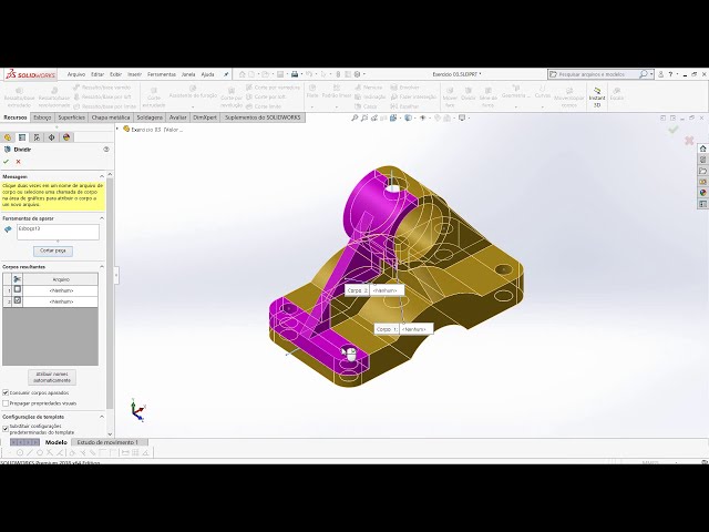 فیلم آموزشی: Class 314 - Divide Command - Solidworks - Marcelo Pereira با زیرنویس فارسی