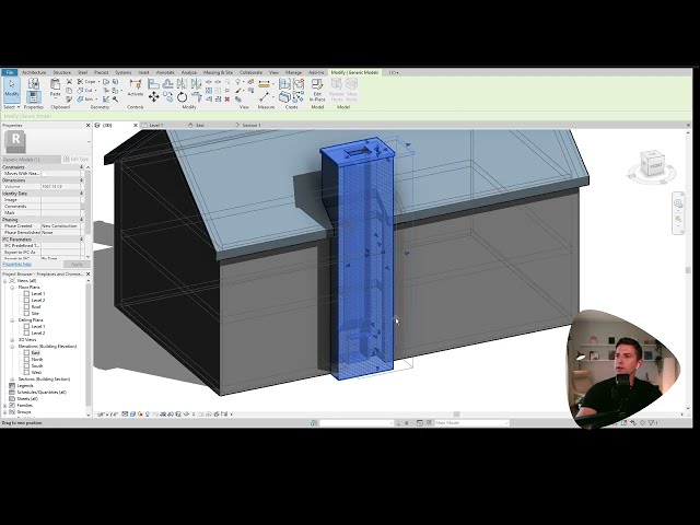 فیلم آموزشی: شومینه و دودکش با استفاده از مدل سازی عمومی در Revit با زیرنویس فارسی