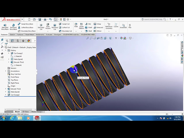 فیلم آموزشی: آموزش solidworks - نحوه ساختن نخ در خارج از لوله با زیرنویس فارسی