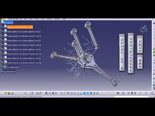 فیلم آموزشی: مونتاژ موتور شعاعی CATIA V5 - PART4