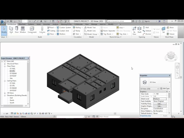 فیلم آموزشی: نحوه ایجاد فاسیا و سقف بتنی در Revit با زیرنویس فارسی