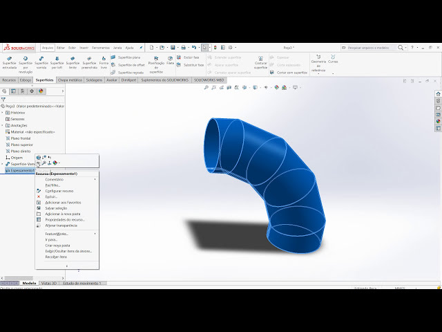 فیلم آموزشی: Class 182 - Gum Curve - Solidworks - Marcelo Pereira با زیرنویس فارسی