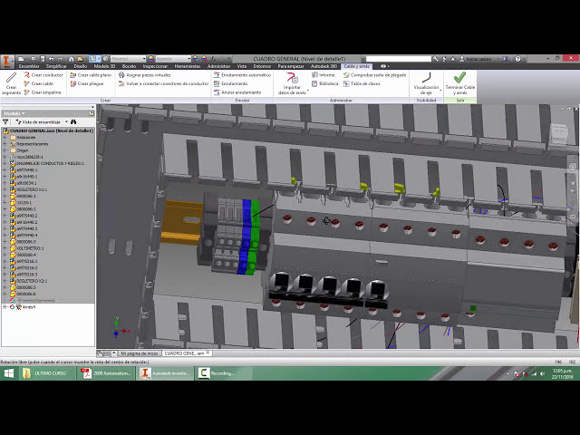 فیلم آموزشی: AUTOCAD ELECTRICAL 2015 - AUTODESK InVENTOR 2015 - CUADRO GENERAL 3D