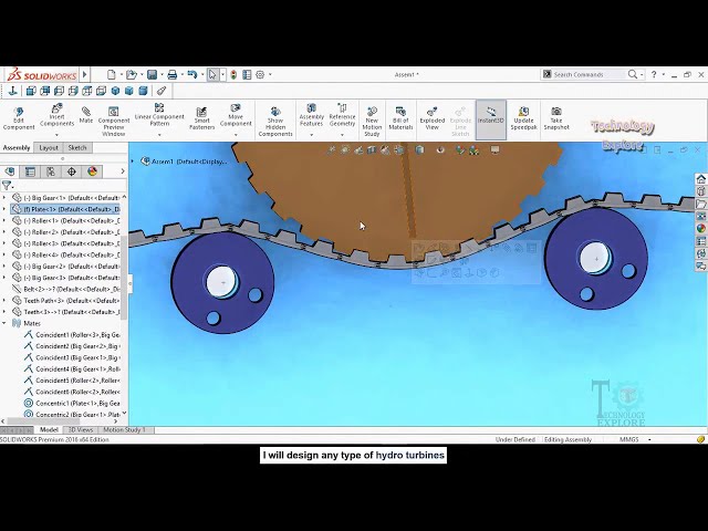 فیلم آموزشی: نحوه ساخت تسمه تایم متحرک در SolidWorks