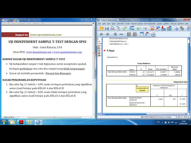 فیلم آموزشی: نحوه تست تست t مستقل مختلف با SPSS کامل