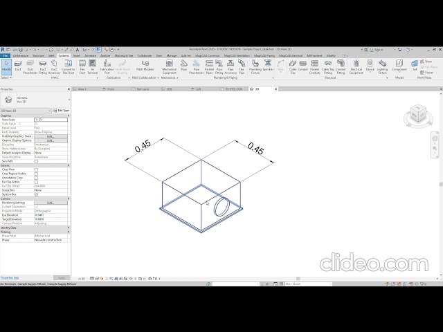 فیلم آموزشی: چگونه یک خانواده پخش کننده Revit ایجاد کنیم که با توجه به سرعت جریان هوا، ابعاد را تغییر می دهد با زیرنویس فارسی