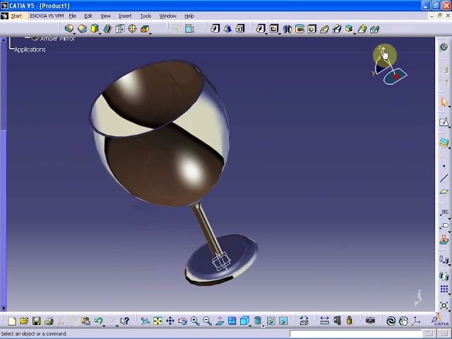 فیلم آموزشی: آموزش ساخت لیوان شراب شفاف CATIA V5