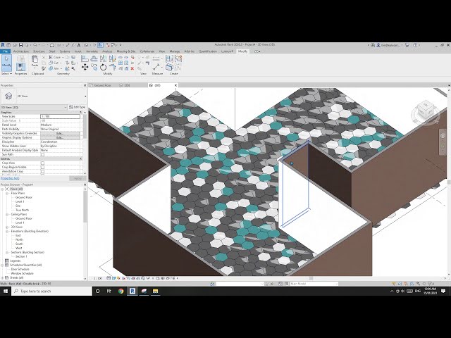 فیلم آموزشی: Everyday Revit (روز 303) - کاشی های فرش شش گوشه تصادفی برای رندر شما با زیرنویس فارسی