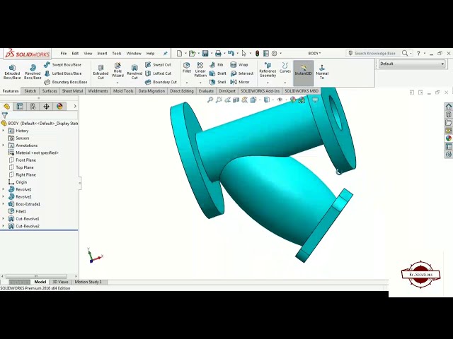 فیلم آموزشی آموزش Solidworks قسمت 1 نحوه ساخت صافیفیلتر در Solidworks صافی Y بدن 9252