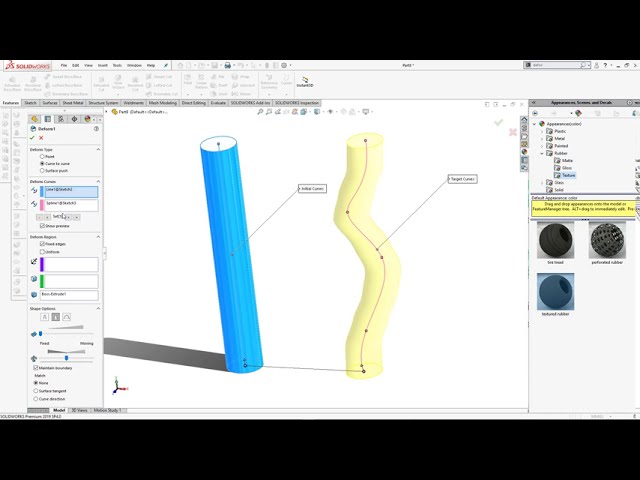 فیلم آموزشی: ابزار تغییر شکل در Solidworks| چگونه کار می کند|دیزاین هاب|آموزش Solidworks