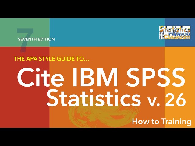 فیلم آموزشی: نحوه استناد به آمار IBM SPSS در سبک APA (ویرایش هفتم) با زیرنویس فارسی