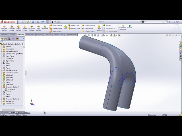 فیلم آموزشی: SolidWorks Surface and Curve