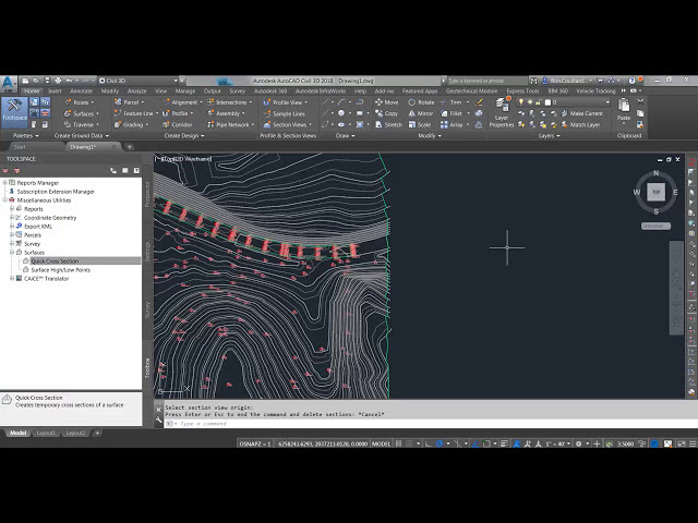 فیلم آموزشی: نحوه استفاده از ابزار Quick Cross Section در Civil 3D 2018 با زیرنویس فارسی