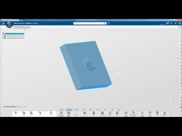 فیلم آموزشی: CATIA 3DEXPERIENCE - چگونه یک قطعه را در یک 3DSpace دیگر ذخیره کنیم