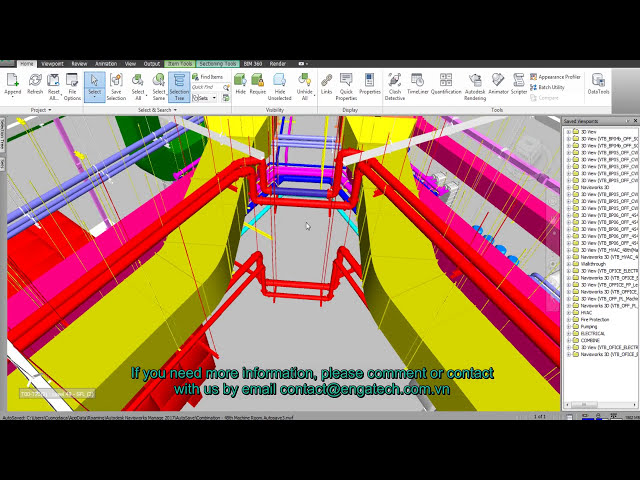 فیلم آموزشی: REVIT MEP - 3D MEP تشخیص و تصحیح برخورد توسط Navisworks