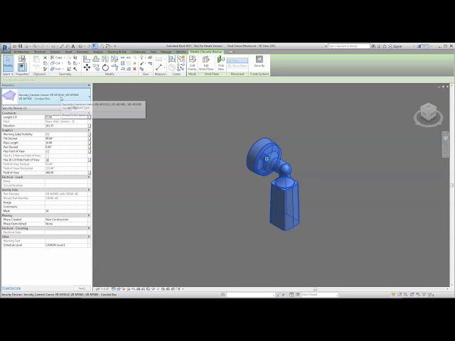 فیلم آموزشی: دوربین های شبکه کانن در Revit 3D برای BIM (مدل سازی اطلاعات ساختمان)