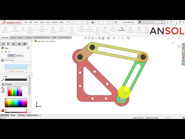 فیلم آموزشی: آموزش مونتاژ Solidworks 20| مجموعه بازوی راکر