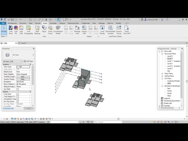 فیلم آموزشی: درج فایل CAD در Revit (وارد کردن) - درج فایل CAD در Revit (آموزش یونانی در Revit)