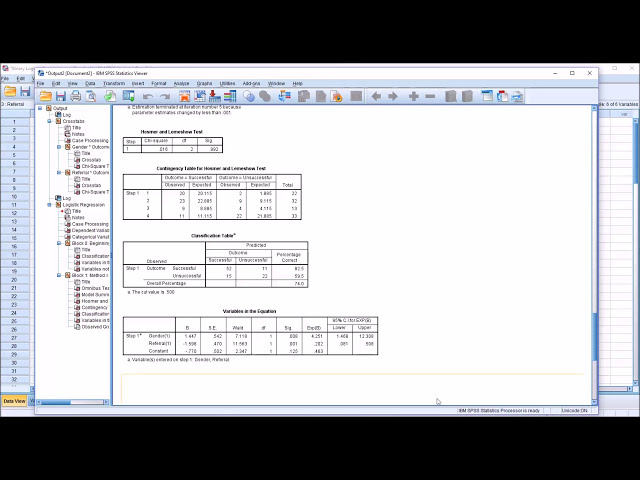 فیلم آموزشی: رگرسیون لجستیک باینری در SPSS با دو متغیر پیش بینی دوگانه با زیرنویس فارسی